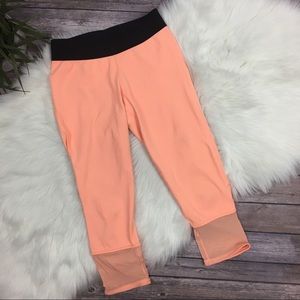 Derek Lamb Athleta Orange Capri Leggings Size XS